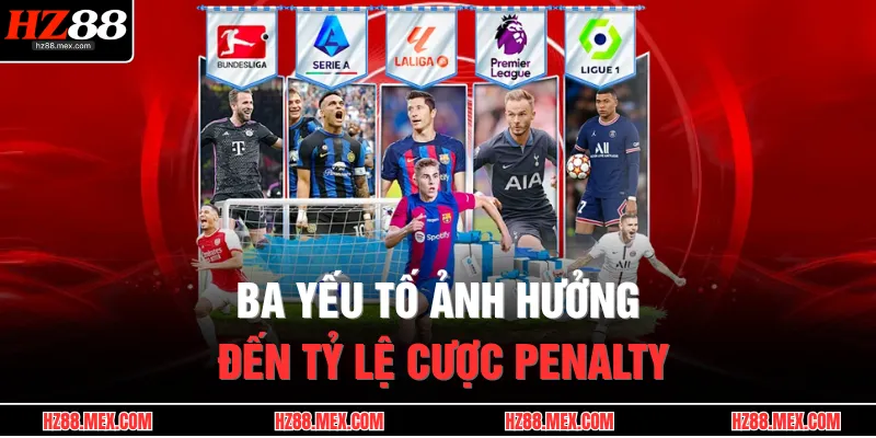 Ba yếu tố ảnh hưởng đến tỷ lệ cược penalty